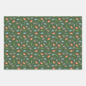 Fischerei auf Waldgrün Geschenkpapier Set (Vorderseite 3)