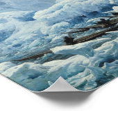 Fischerei auf Walrus im Arktischen Ozean, 1841 Poster (Ecke)