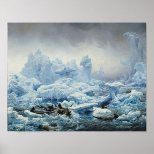 Fischerei auf Walrus im Arktischen Ozean, 1841 Poster