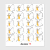 Fischerei Aufkleber (Blatt)