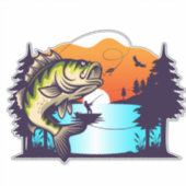 Fischerei Aufkleber (Vorderseite)