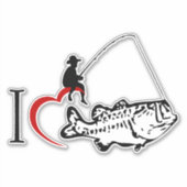 Fischerei Aufkleber (Vorderseite)