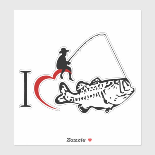 Fischerei Aufkleber (Blatt)