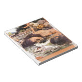Fischerei aus den Felsen Notizblock (angewinkelt)
