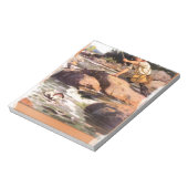 Fischerei aus den Felsen Notizblock (Rotiert)