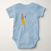 Fischerei Baby Strampler (Rückseite)