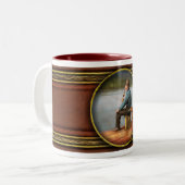 Fischerei - Bootsanfang 1922 Zweifarbige Tasse (Vorderseite Links)
