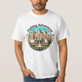 Fischerei/Camping Erlebnis T-Shirt (Vorderseite)