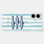 Fischerei Core Sardines Streifen Case-Mate iPhone Hülle (Rückseite (Horizontal))
