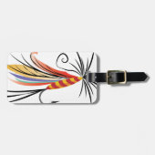Fischerei der Fliege Gepäckanhänger (Vorderseite horizontal)