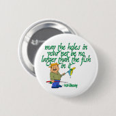 Fischerei des irischen Segens Button (Vorne & Hinten)