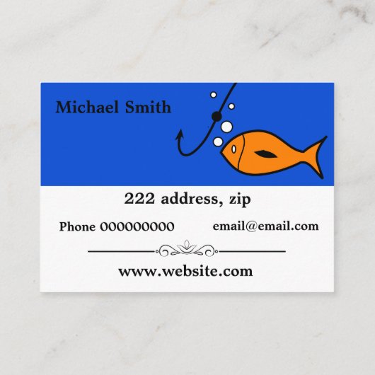 Fischerei des Speichers Visitenkarte (Rückseite)