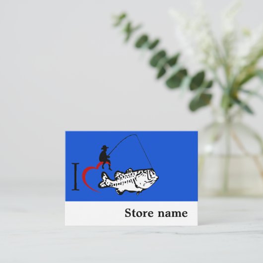 Fischerei des Speichers Visitenkarte (Stehend Vorderseite)