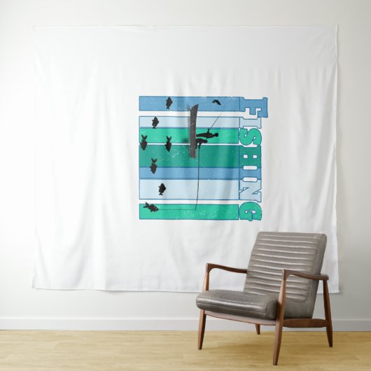 Fischerei | Die besten Fischgeschenke Wandteppich (Beispiel (Horizontal))