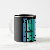 Fischerei | Die besten Fischgeschenke Zweifarbige Tasse (Vorderseite Links)