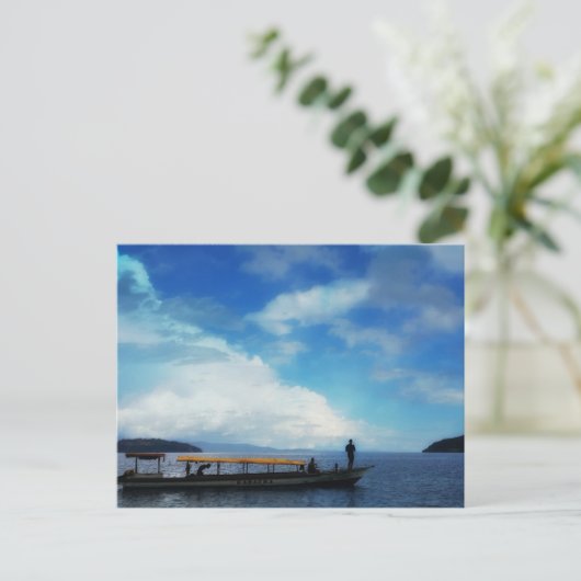 Fischerei. East Halmahera. Indonesien Postkarte (Stehend Vorderseite)