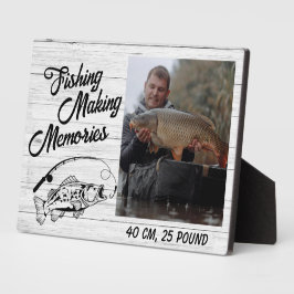 Fischerei Erinnerungen Vatertag Fischen Fotoplatte
