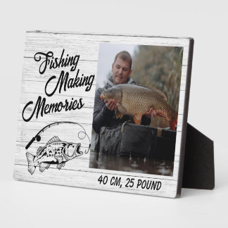 Fischerei Erinnerungen Vatertag Fischen Fotoplatte
