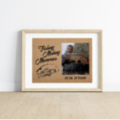 Fischerei Erinnerungen Vatertag Fischen Poster