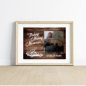 Fischerei Erinnerungen Vatertag Fischen Poster