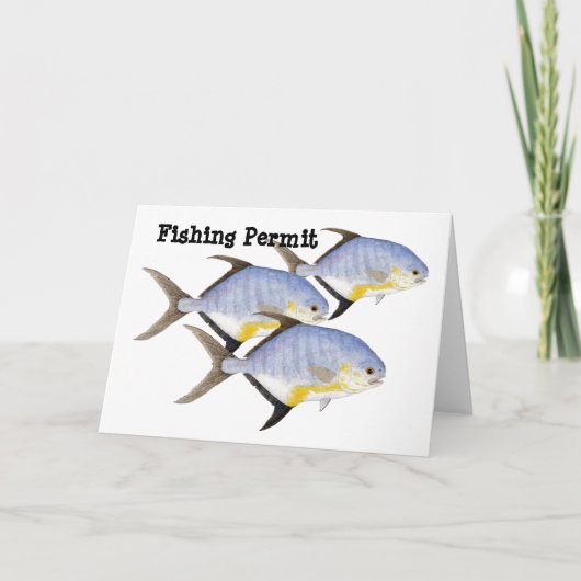 Fischerei-Erlaubnis Karte (Vorderseite)