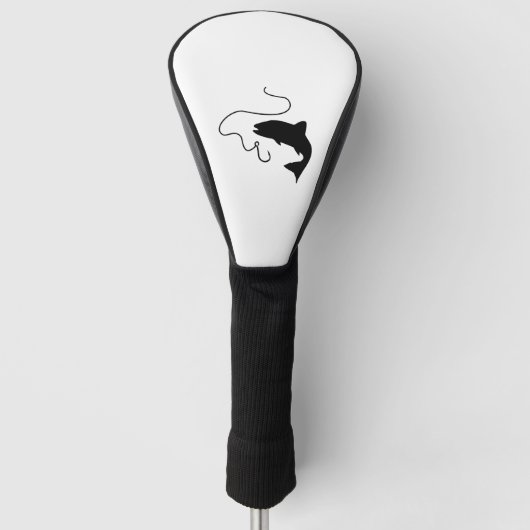 Fischerei, Fisch und Haken Golf Headcover (Vorderseite)