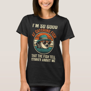 Fischerei Fisch Vintag Fischfang B Gr T-Shirt