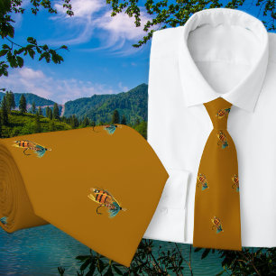 Fischerei Fische Fischerei Golden Neck Tie Krawatte