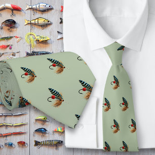 Fischerei Fische Süßwasser Fischer Neck Tie Krawatte