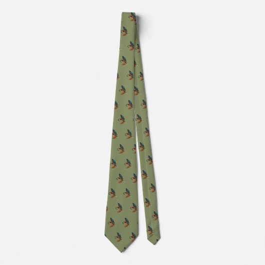 Fischerei Fische Süßwasser Fischer Neck Tie Krawatte (Vorderseite)