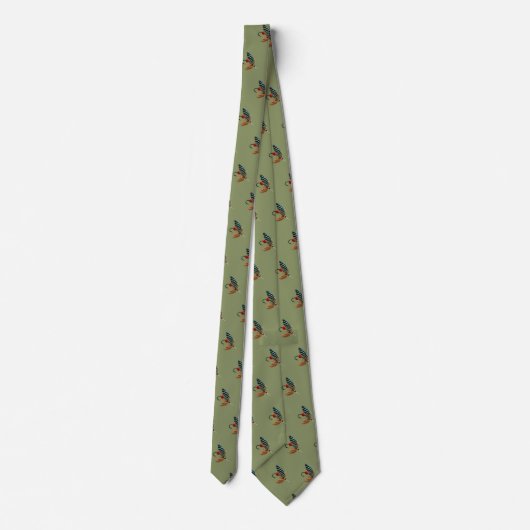 Fischerei Fische Süßwasser Fischer Neck Tie Krawatte (Rückseite)