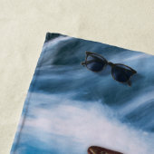 Fischerei Fischen Regenbogenforellen Blau Strandtuch (Beispiel)