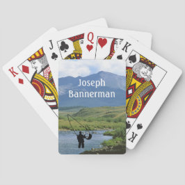 Fischerei - Fischer im Fluss personalize Spielkarten