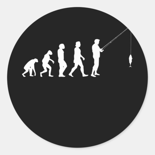 Fischerei Fischerei Fischer Fischerei Runder Aufkleber (Vorderseite)