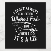 Fischerei - Fischerei Weinetikett (Einzelnes Label)