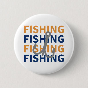 Fischerei, Fischfang, Fischerei, Fischerei - Fisch Button
