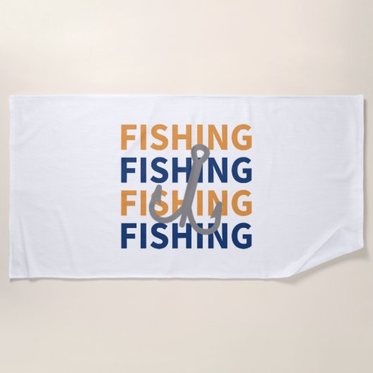Fischerei, Fischfang, Fischerei, Fischerei - Fisch Strandtuch (Vorderseite)