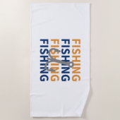 Fischerei, Fischfang, Fischerei, Fischerei - Fisch Strandtuch (Vorderseite)