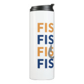 Fischerei, Fischfang, Fischerei, Fischerei - Fisch Thermosbecher (Nach links gedreht)