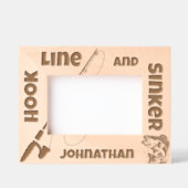 Fischerei Fischfang Hook Line Sinker Individuelle  Geätzte Rahmen (Vorderseite)