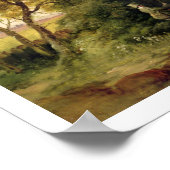 Fischerei: Fischfang (Öl auf Leinwand) Poster (Ecke)