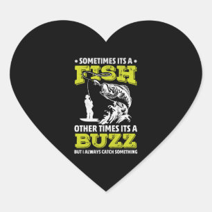 Fischerei Fischfangturniere Herz-Aufkleber