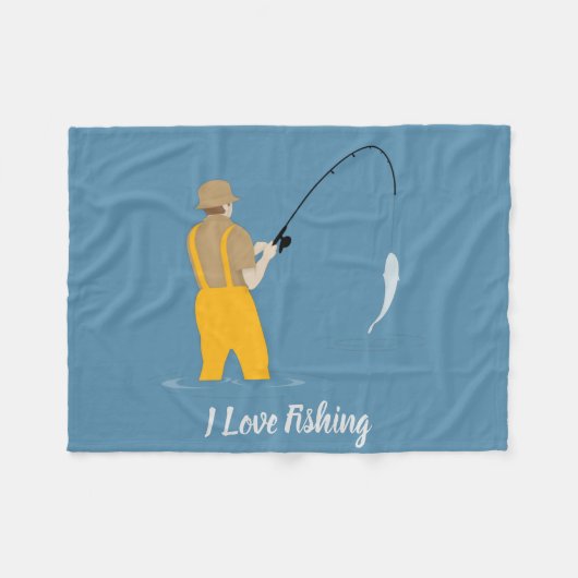 Fischerei Fleecedecke (Vorderseite (Horizontal))
