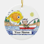 Fischerei - Frauen Keramikornament (Vorne)