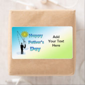 Fischerei - Frohes Vatertagslabel (Insitu)