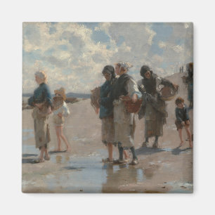 Fischerei für Austern bei Cancale - John Sargent Magnet