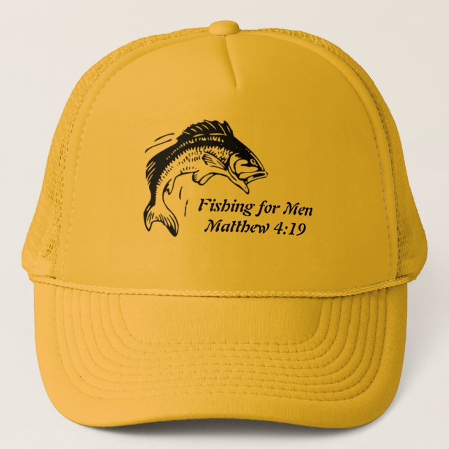 Fischerei für Mann-Hut Truckerkappe (Vorderseite)