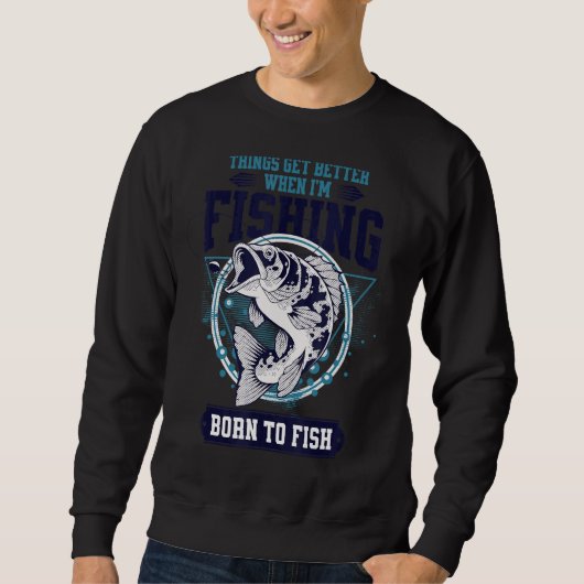 Fischerei für Männer Bass Fischfang Master Ba Sweatshirt (Vorderseite)