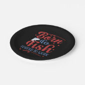 Fischerei Geboren Pappteller (Schrägansicht)