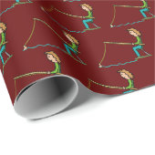 Fischerei Geschenkpapier (Rolleneckpunkt)